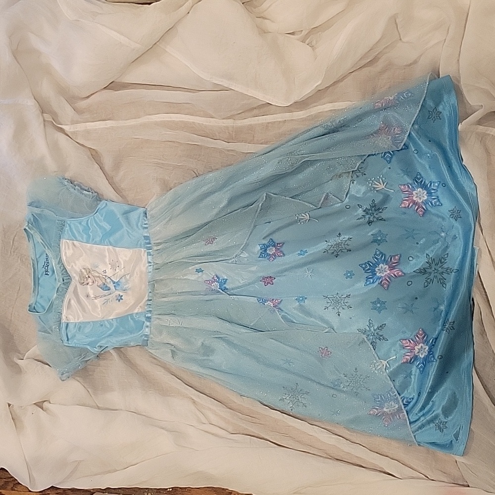 Disney Frozen II Pajama Dress Nightgown Girls Small